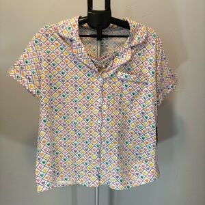 Roller Rabbit x Target Geo Hears Short Sleeves and Shorts Pajama Set Size L